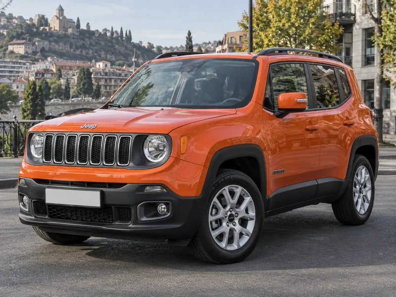 Jeep Renegade — вид спереди в три четверти, иллюстрация модели